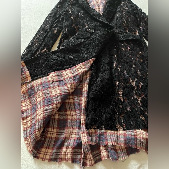 ***SOLD***New Free People Long Lace Black Jacket Blazer - Picture 16 of 17